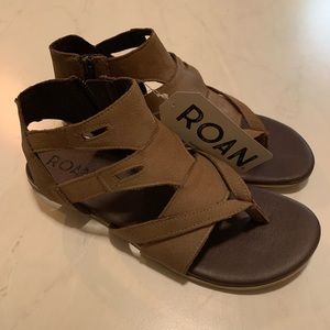 Roan; by Bedstu, Charlie Taupe Gladiator Sandals